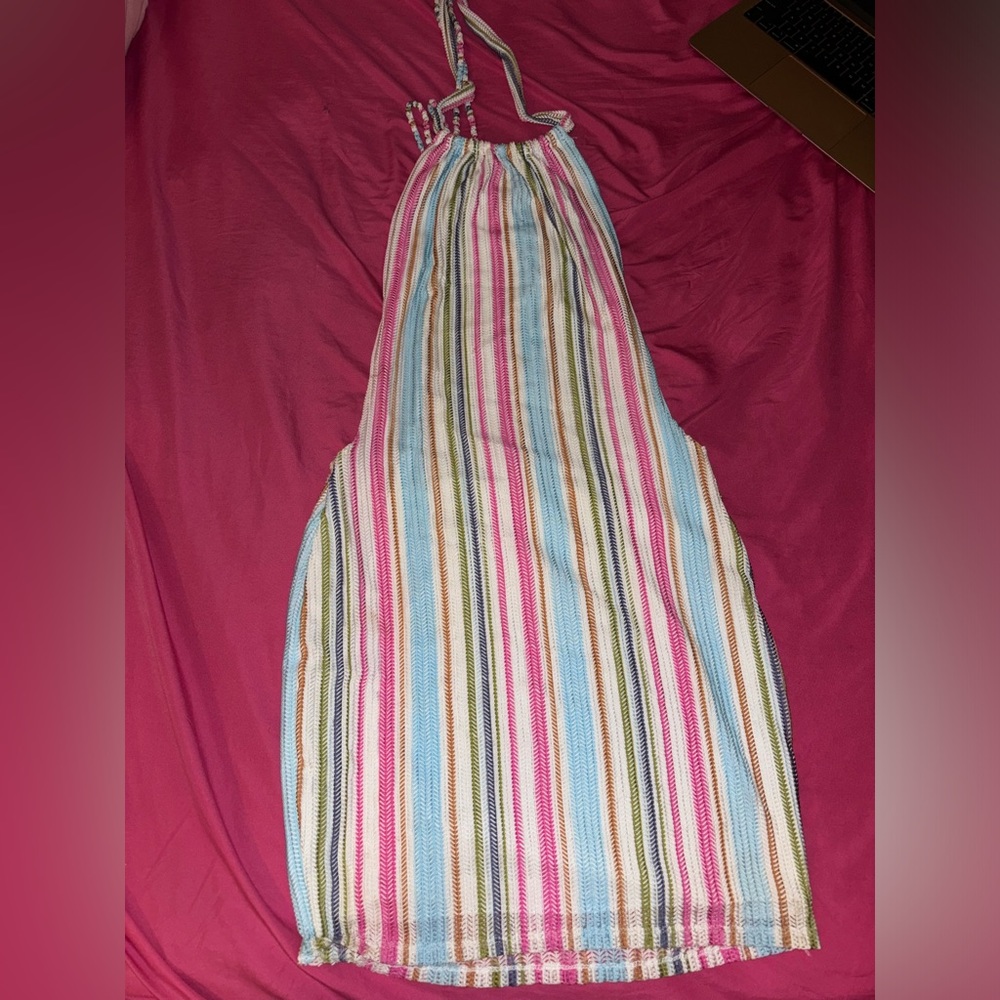 Striped Halter Dress